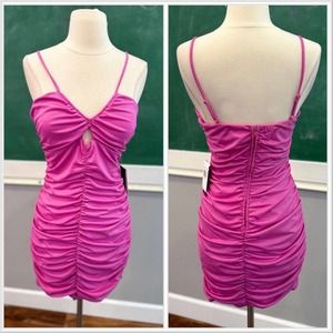 Pink party dress NWT juniors semi formal City Vibe size 5
